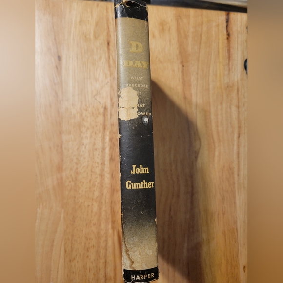 1944 D DAY by JOHN GUNTHER Hardcover Book 1st Edition W/Dust Jacket - Picture 2 of 15